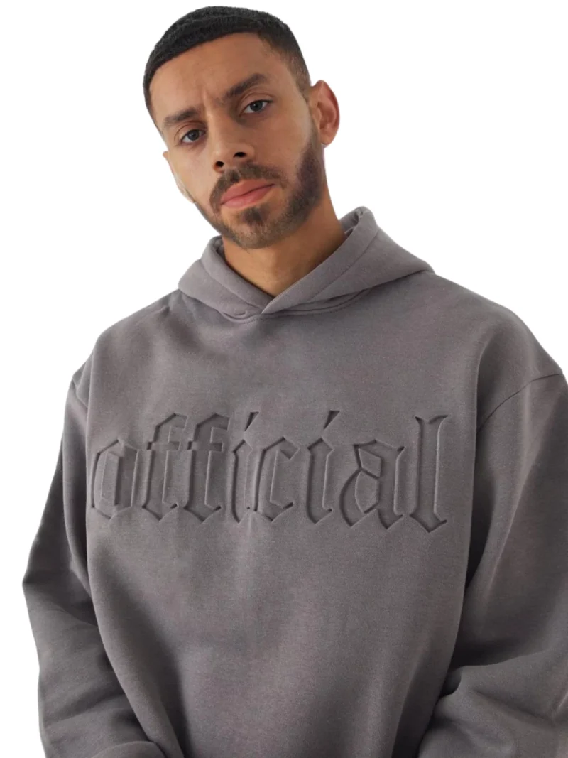 Embossed Oversized Hoodie