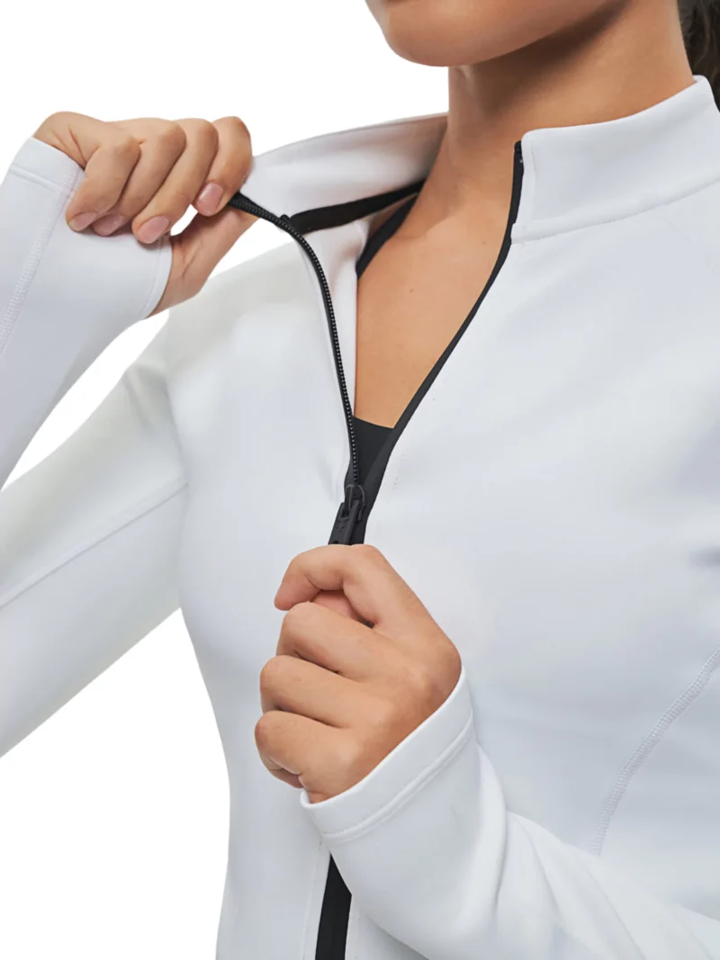 Girls full zip cropped jacket