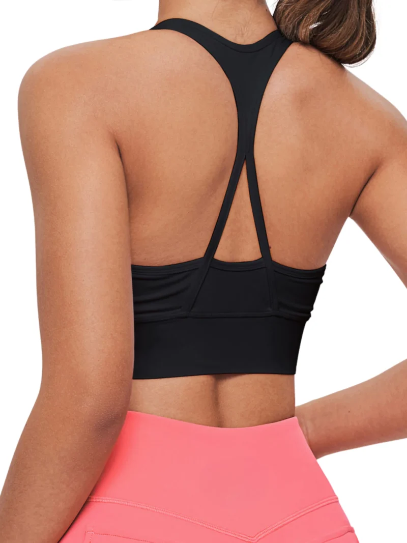 Zip Front Sports Bra - Image 3