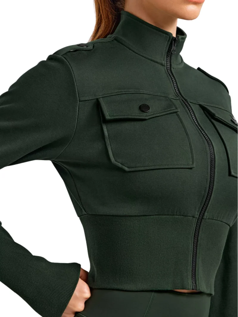 cropped define jacket dupe