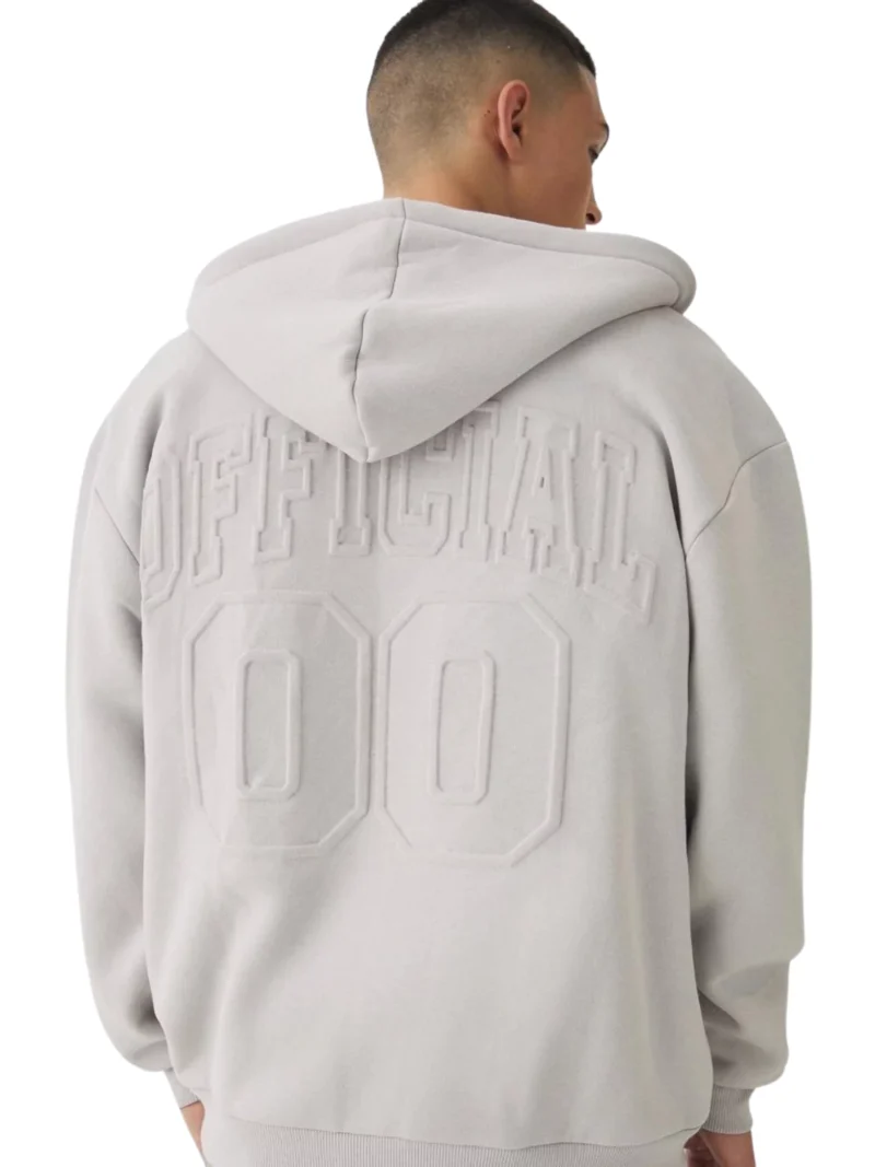 embroidered zip up hoodie
