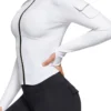 gym stand fitness zip up womens