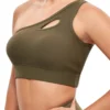 one shoulder sports bra high impact