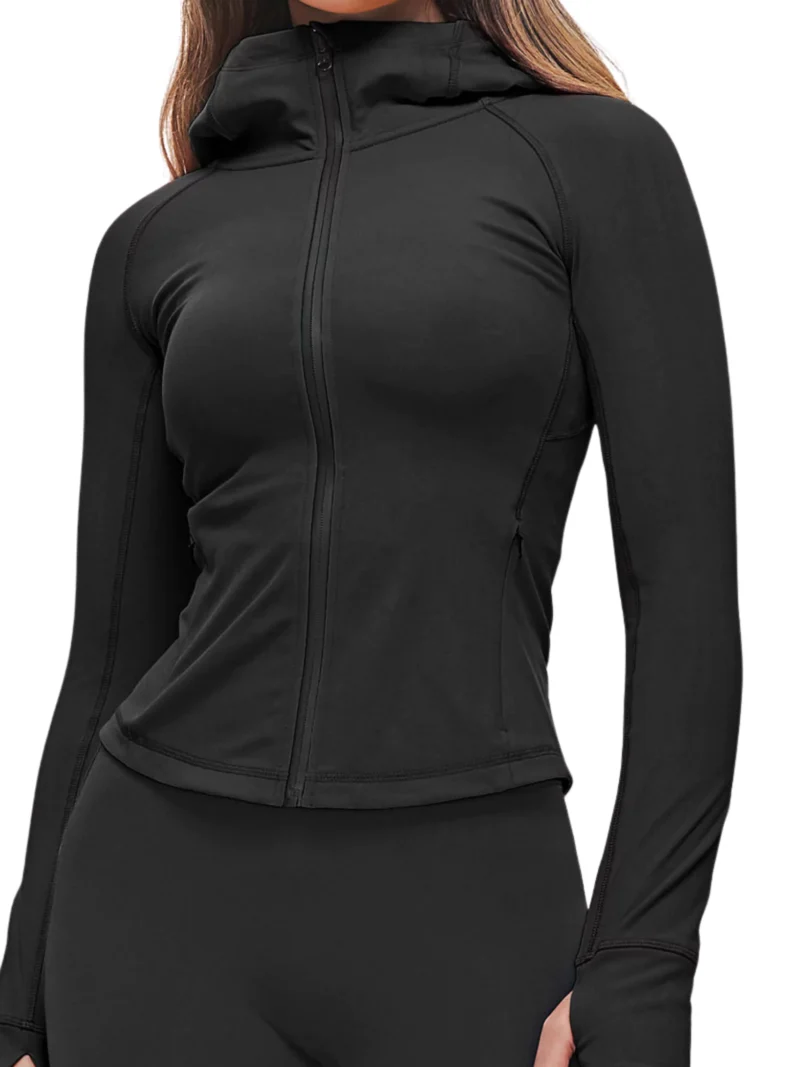 thin fleece zipup hoodie