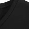 v neck t shirts black
