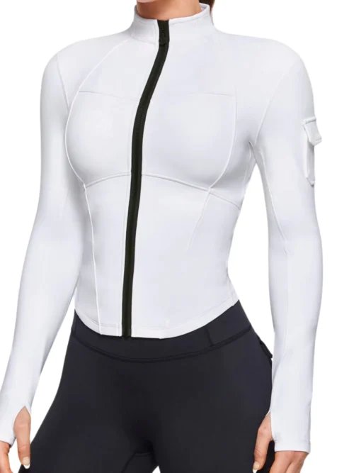 women Stand Fitness zip up