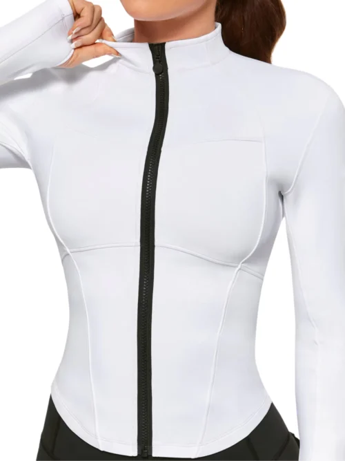 women Stand Fitness zip up jacket