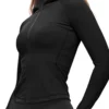 women thin fleece zip up hoodie