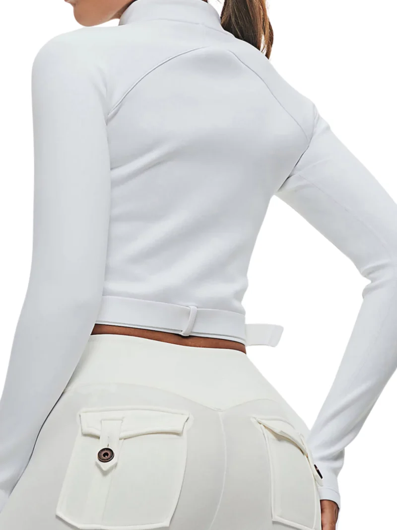 Full Zip Cropped Jacket - Image 5