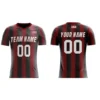 soccer jersey black red
