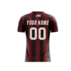 soccer jersey black red men