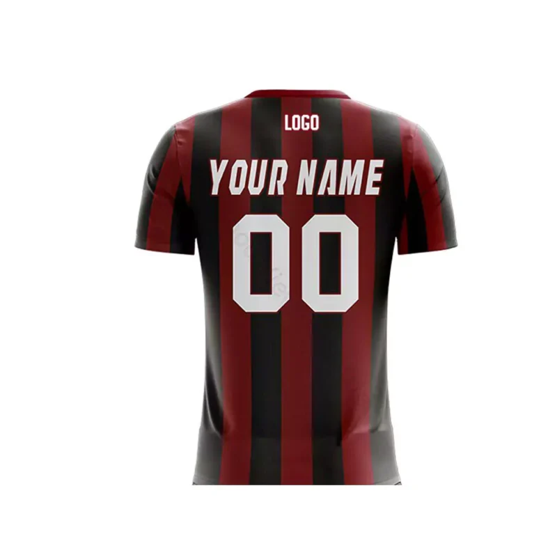 soccer jersey black red men