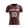soccer jersey black red