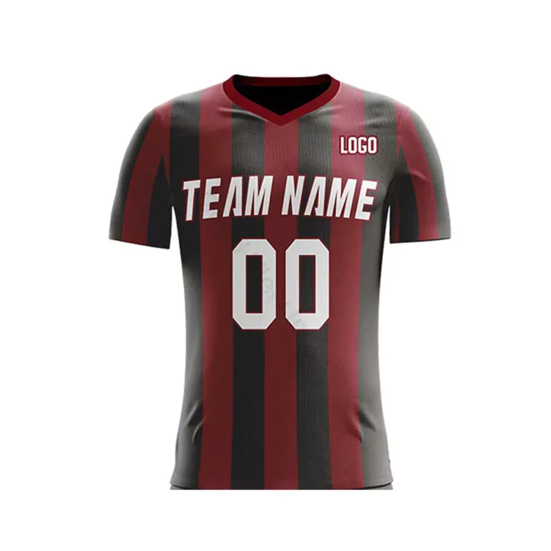 soccer jersey black red
