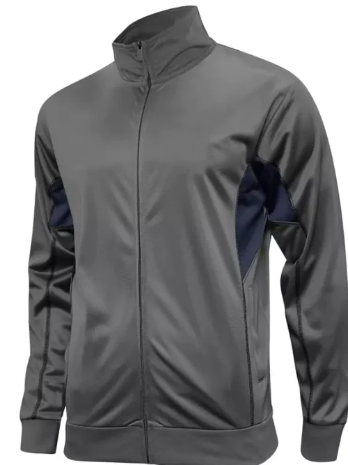 soccer training jacket gray