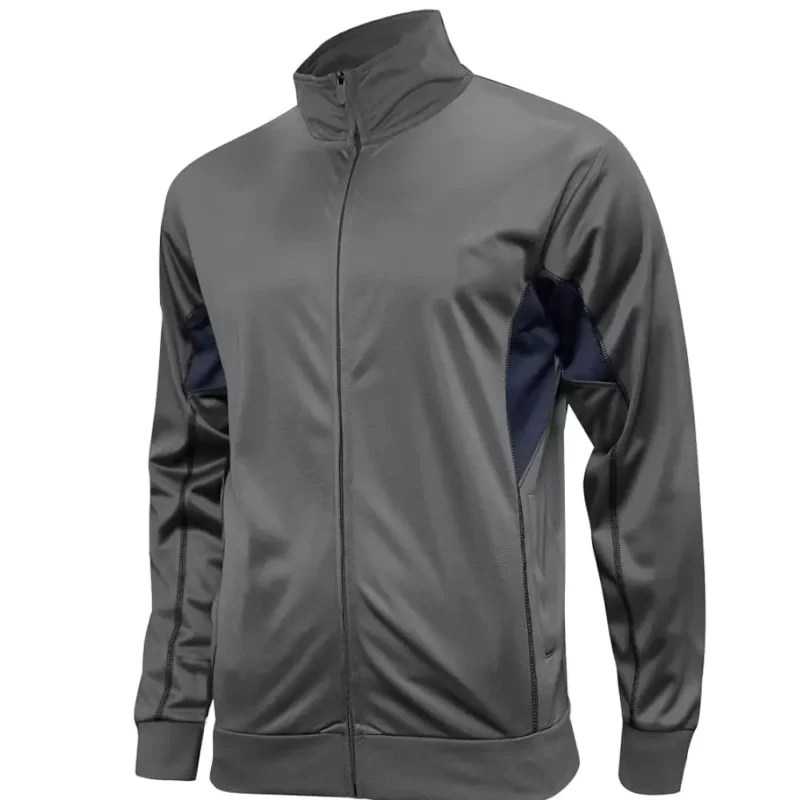 soccer training jacket gray